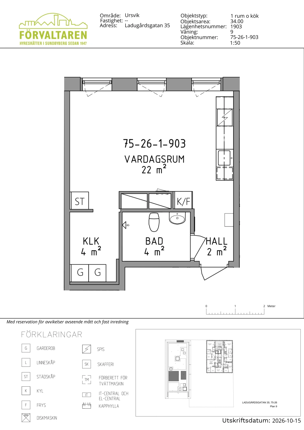 Planritning, Ladugårdsgatan 35