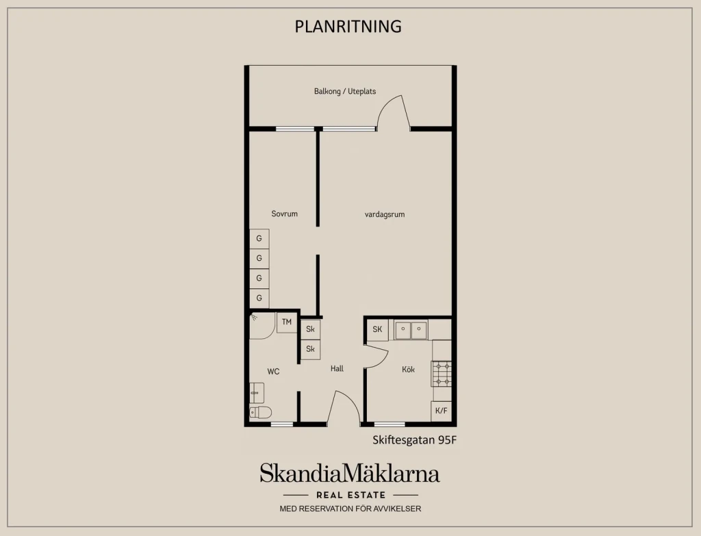 Planritning, Skiftesgatan 95F