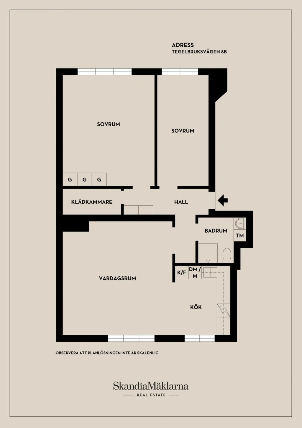 Planritning, Tegelbruksvägen 8B