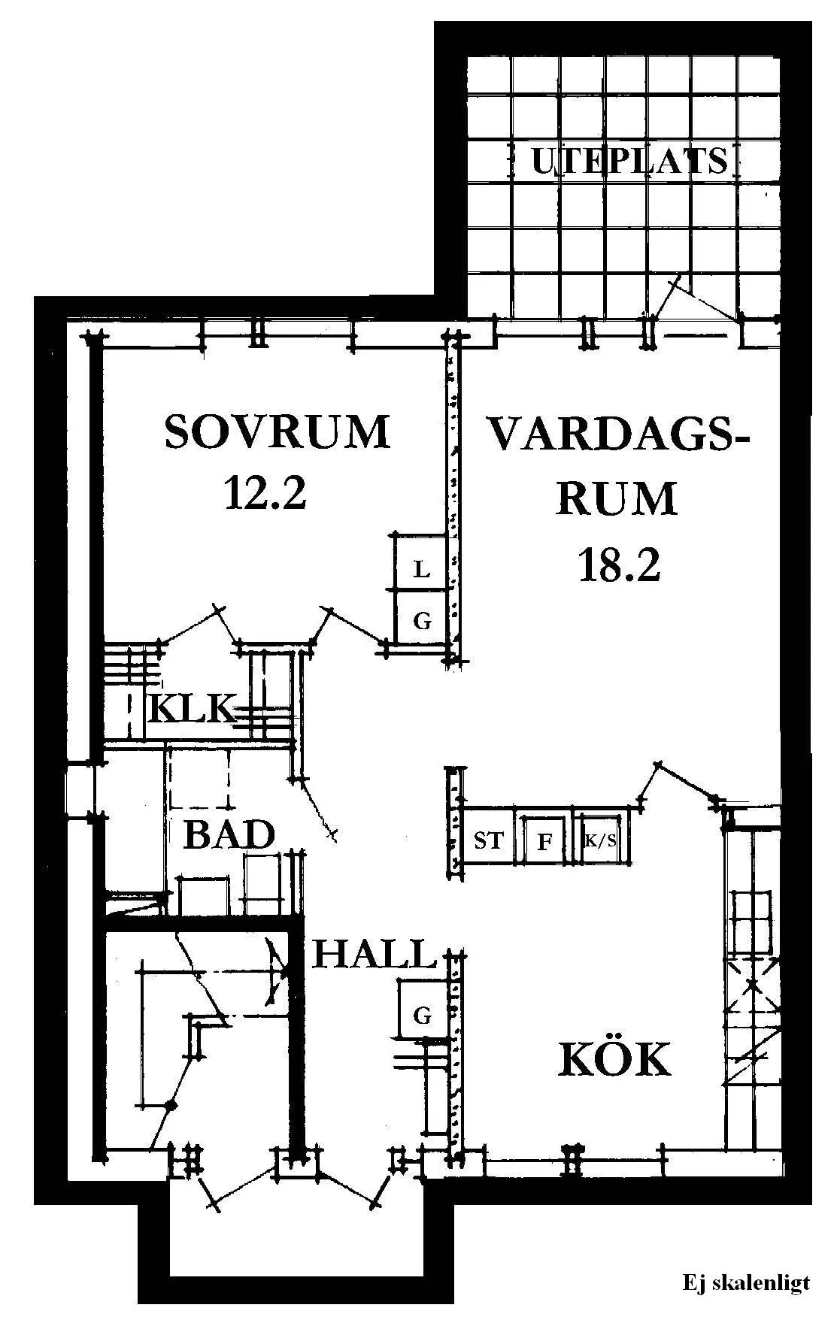 Planritning, Risätervägen 3M