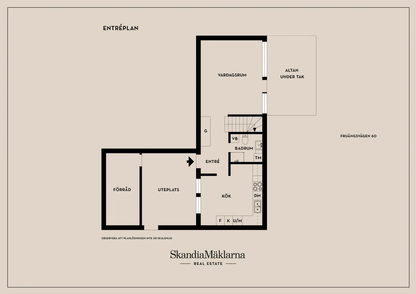 Planritning, Fruängsvägen 60