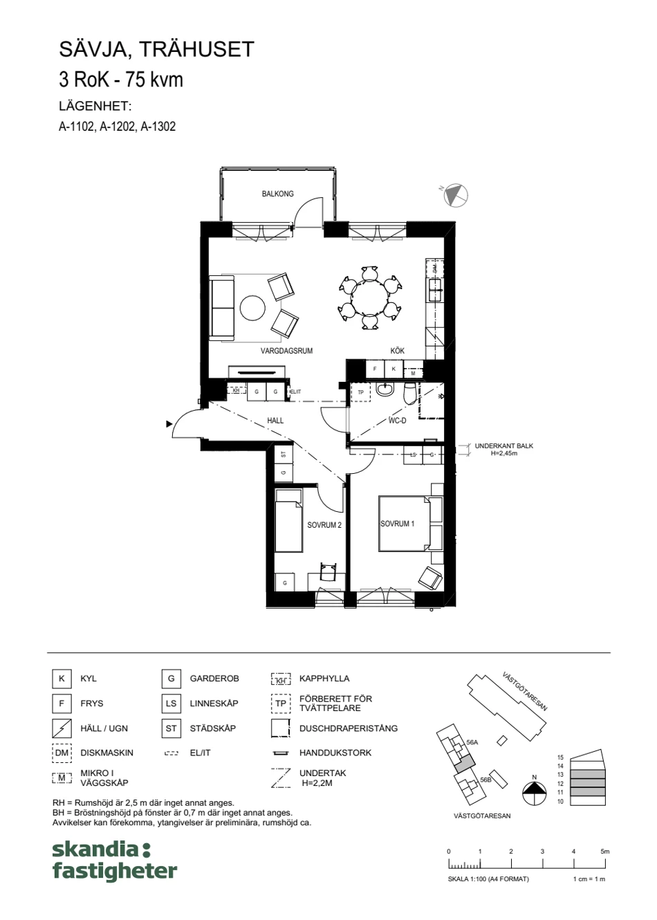 Planritning, Västgötaresan 56A
