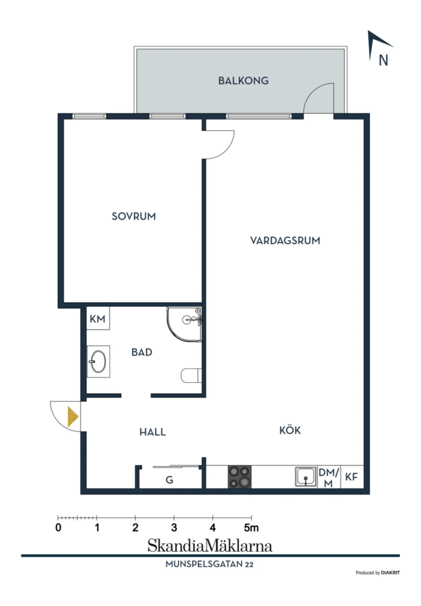 Planritning, Munspelsgatan 22