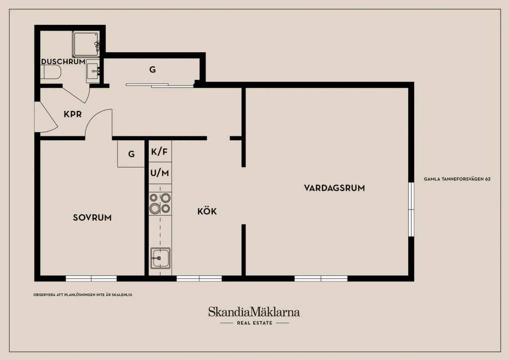 Planritning, Gamla Tanneforsvägen 62