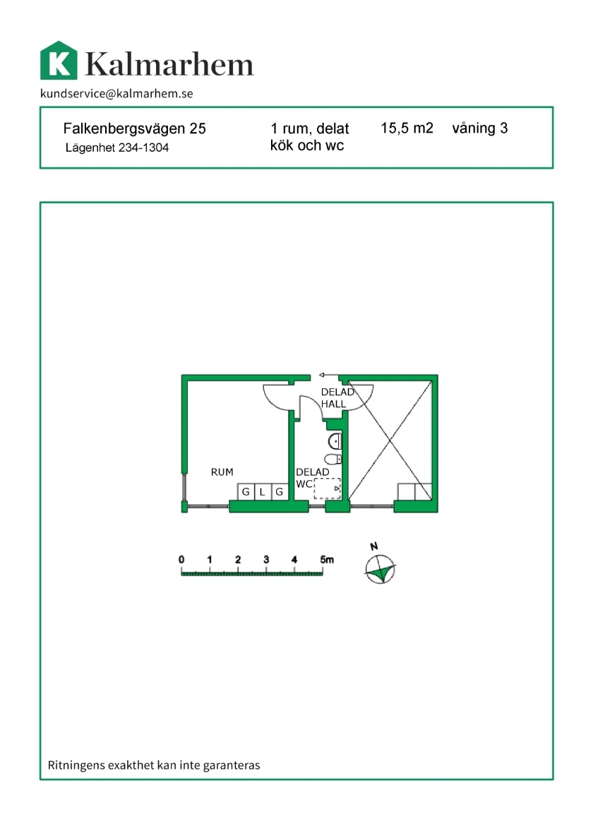 Planritning, Falkenbergsvägen 25
