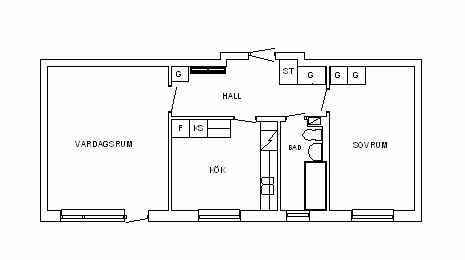 Planritning, Smedsvägen 3 B