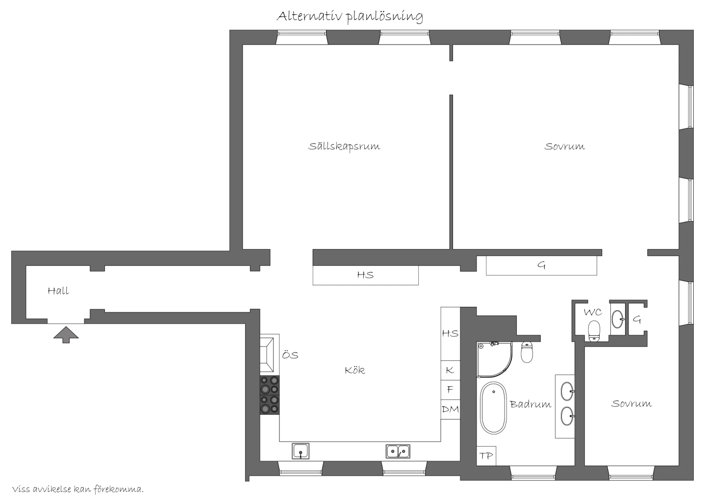 Planritning, Lennartsnäs Slott 1