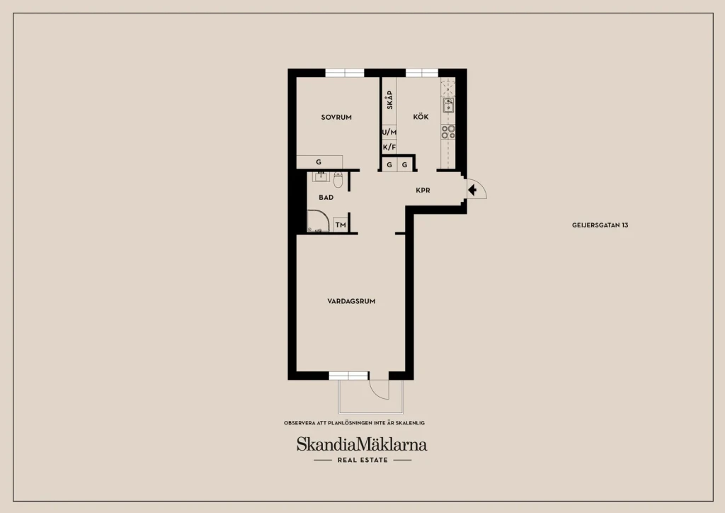 Planritning, Geijersgatan 13