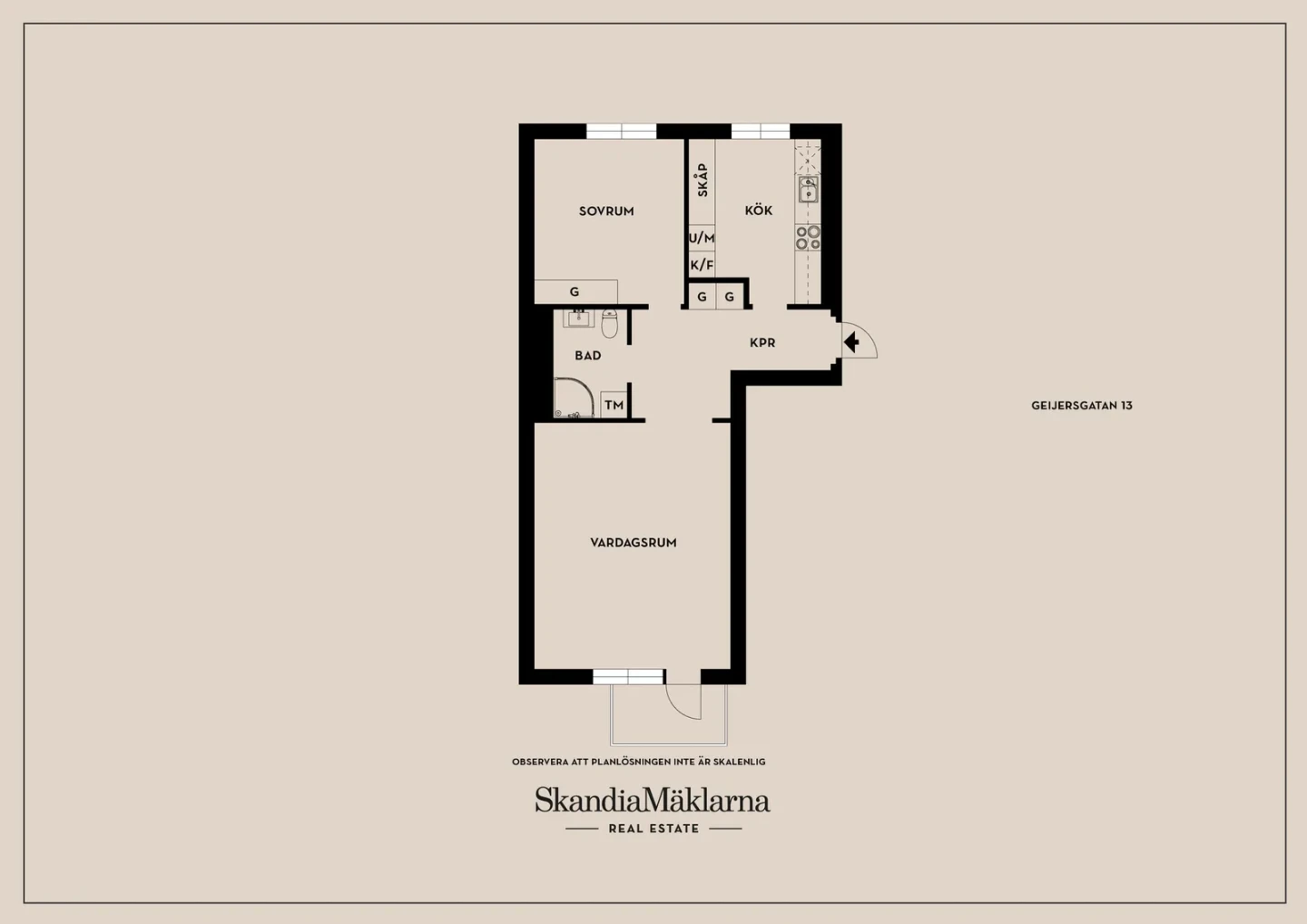 Planritning, Geijersgatan 13