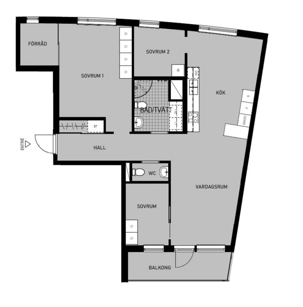 Planritning, Barkarbyvägen 96