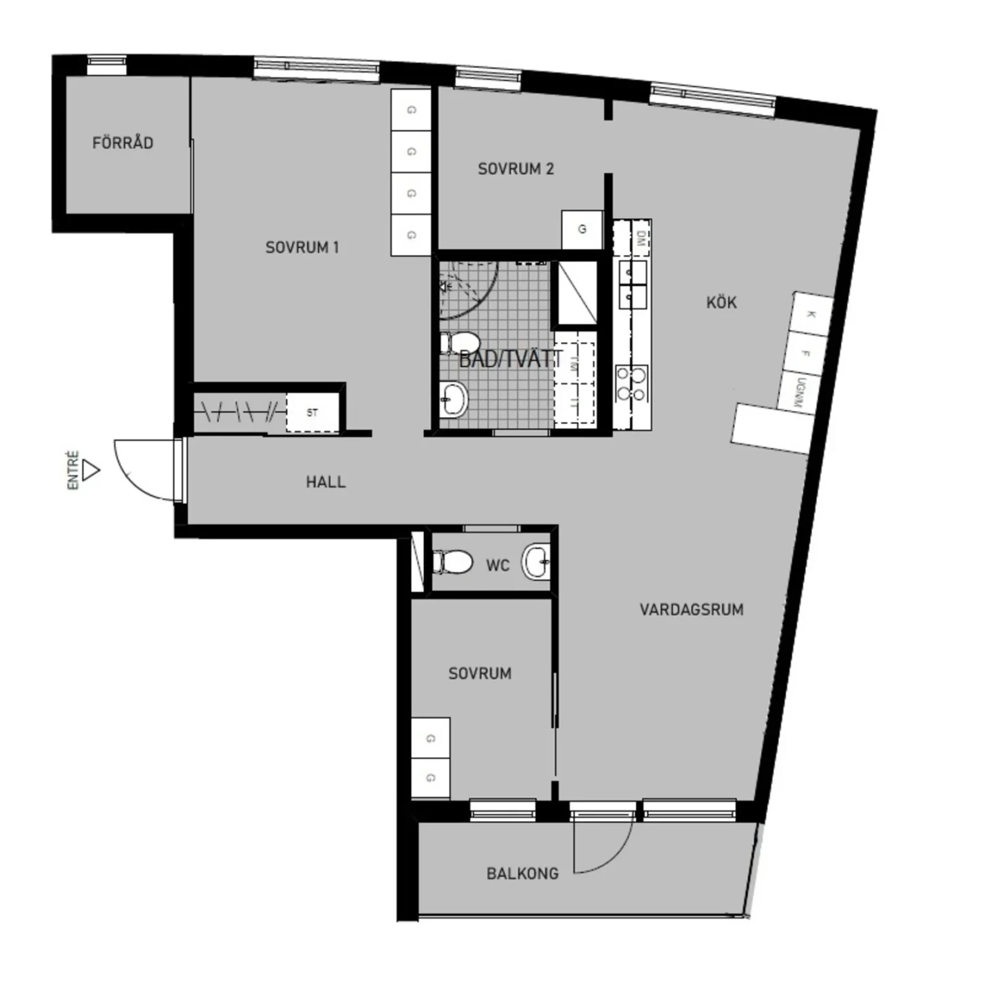 Planritning, Barkarbyvägen 96