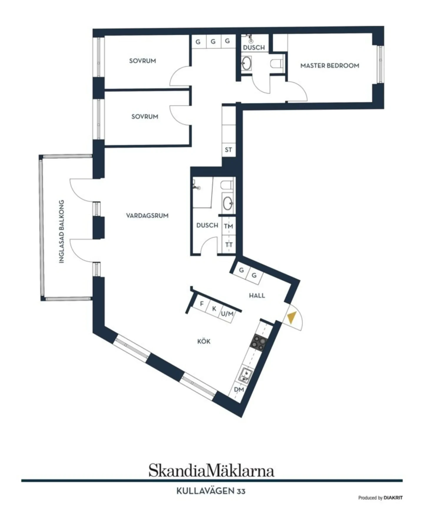 Planritning, Kullavägen 33