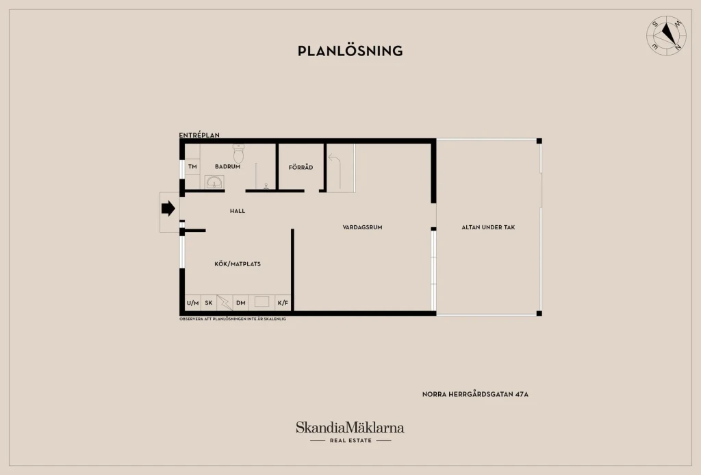 Planritning, Norra Herrgårdsgatan 47A