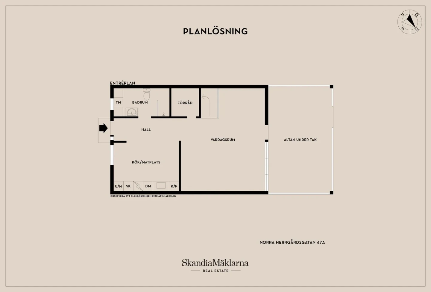 Planritning, Norra Herrgårdsgatan 47A