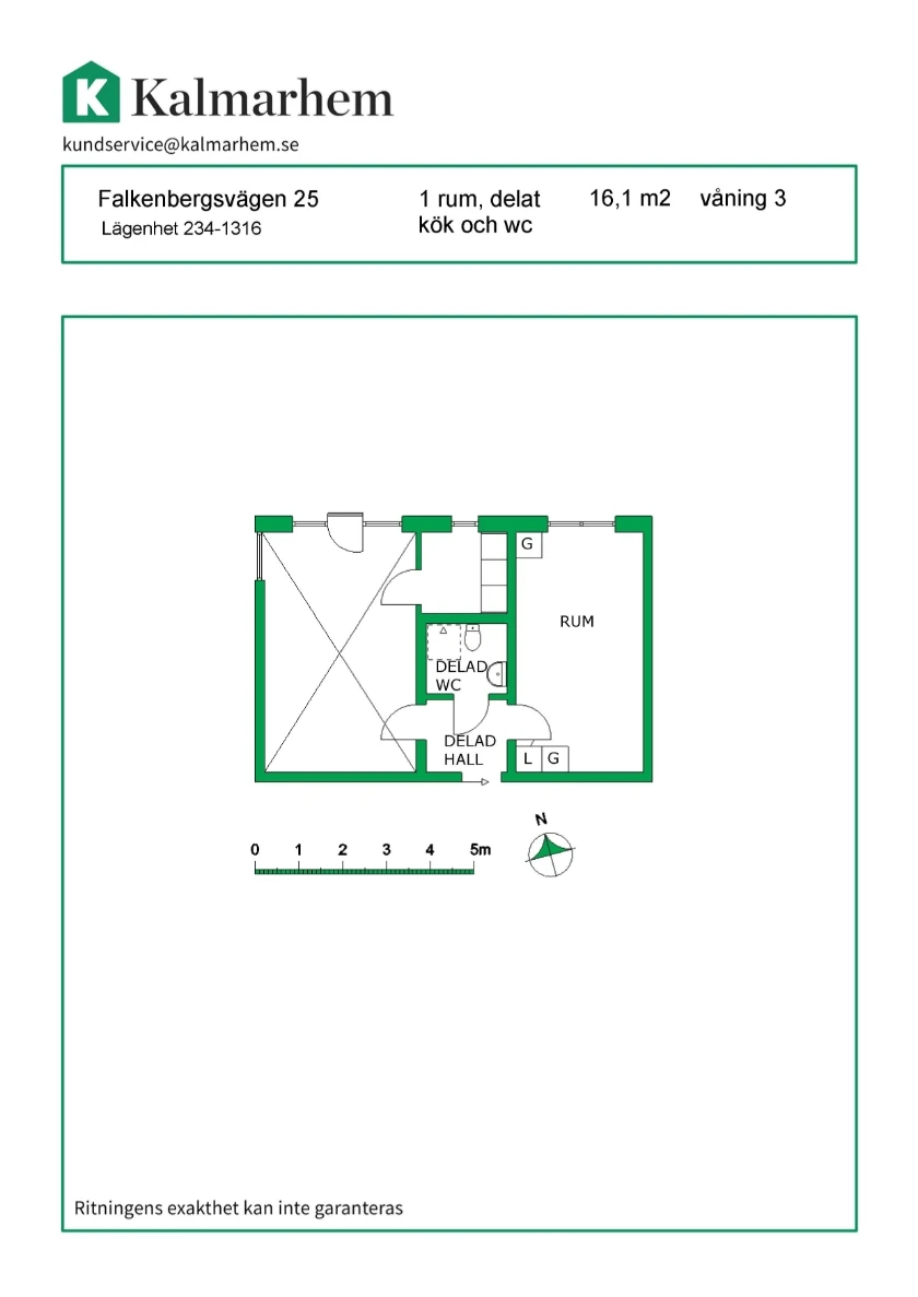 Planritning, Falkenbergsvägen 25