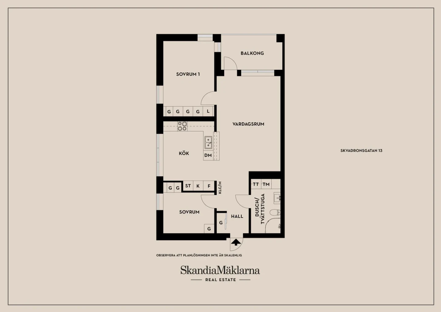 Planritning, Skvadronsgatan 13
