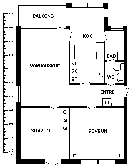 Planritning, Bullerbygatan 41B
