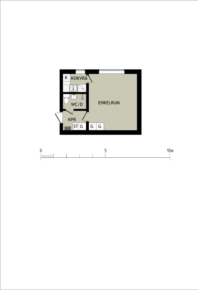 Planritning, Hedlundavägen 2B