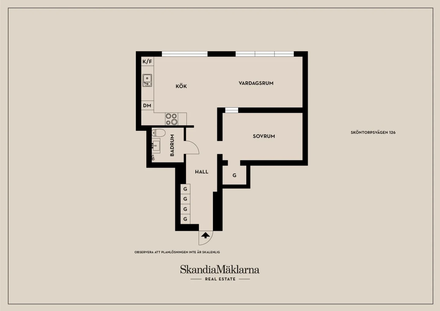 Planritning, Sköntorpsvägen 126