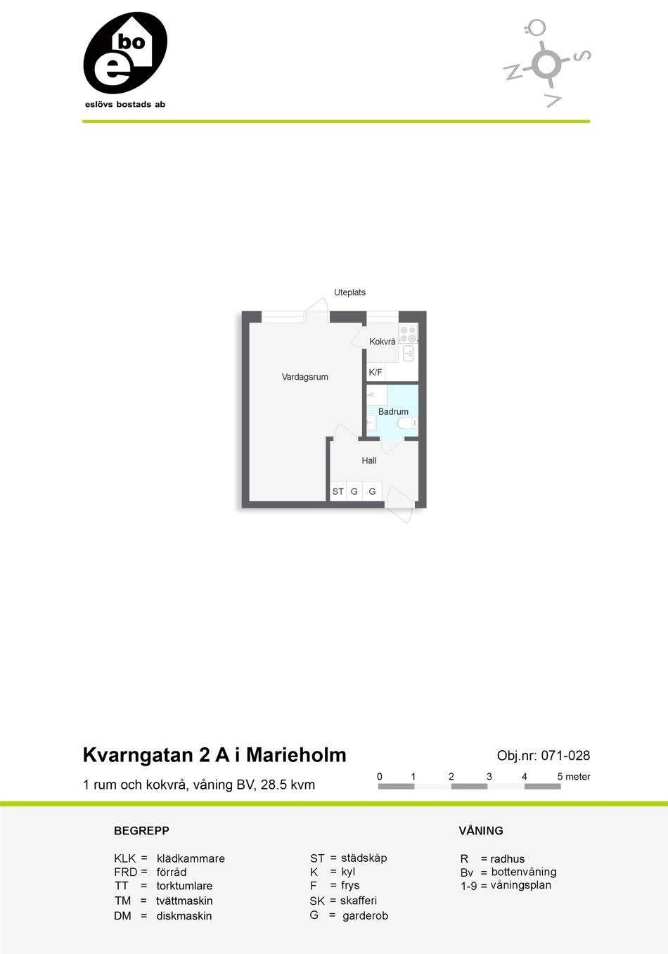 Planritning, Kvarngatan 2A