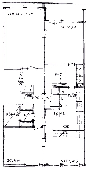 Planritning, Orrögatan 19E