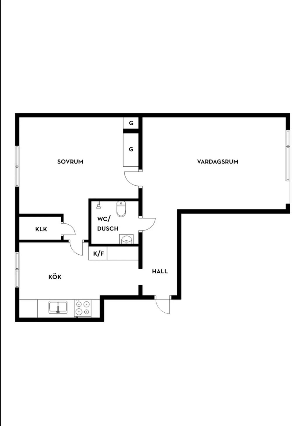 Planritning, Tybblegårdarna 2A